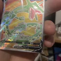 Rayquaza V 193/203 Full Art Ultra Rare Evolving Skies Pokemon Trading Card - Image 4