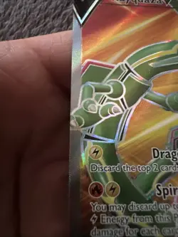 Pokemon TCG Rayquaza v Evolving Skies Full Art Ultra Rare Card 193/203 - Image 5