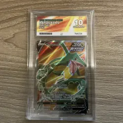 ACE 10 Rayquaza V 193/203 Evolving Skies Full Art Holo Pokemon Card - Gem Mint - Image 1