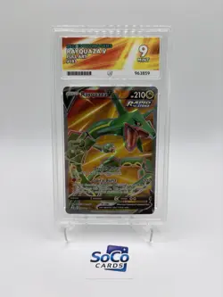 Pokemon TCG Rayquaza v Evolving Skies Full Art Ultra Rare Card 193/203 - Image 1