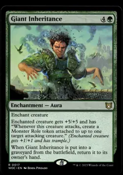 Giant Inheritance #17 MTG Wilds of Eldraine NM X1 - Image 1