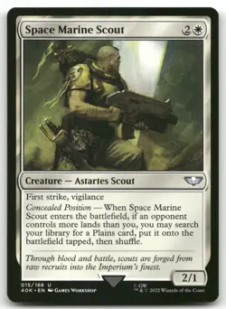 Space Marine Scout 15 MTG Universes Beyond: Warhammer 40,000 U NM - Image 1