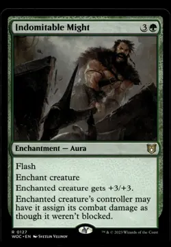 Indomitable Might #127 MTG Wilds of Eldraine NM X1 - Image 1