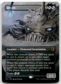 Deceit (Borderless) MTG Lorwyn Eclipsed 293 M NM - Image 1