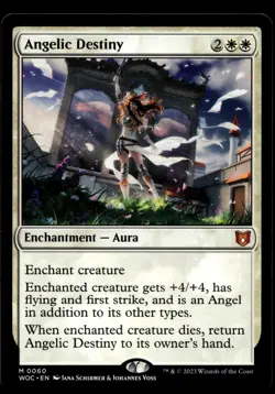 Angelic Destiny #60 MTG Wilds of Eldraine NM X1 - Image 1