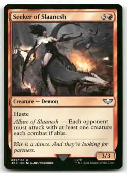 Seeker of Slaanesh 85 MTG Universes Beyond: Warhammer 40,000 U NM - Image 1