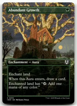 Abundant Growth Borderless MTG Innistrad Remastered 315 C NM - Image 1