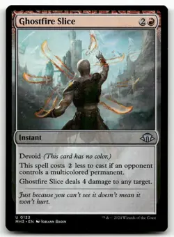 Ghostfire Slice #123 MTG Modern Horizons 3 NM X1 - Image 1