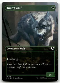 Young Wolf Borderless MTG Innistrad Remastered 319 C NM - Image 1
