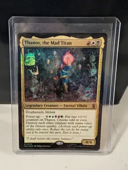 Magic MTG Marvel Superheroes Mythic 233 Thanos, the Mad Titan Foil - Image 1