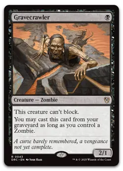 Gravecrawler #43 (NM) Aetherdrift DRC Magic MTG - Image 1
