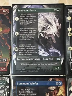 Final Fantasy Magic the Gathering Summon: 10x Cards (Borderless) Non-Foil Card - Image 4