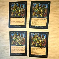 Wizards of the Coast MTG Urza's Saga Culling the Weak x4 English 1998 Black - Image 1