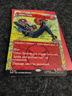 Spider-Punk (0210) (Borderless) - Marvel's Spider-Man (SPM)- (Non-Foil)(NM) - Image 2