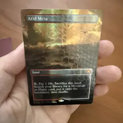 Arid Mesa (Borderless) (Dragonscale Foil) Special Guests Foil - Image 2