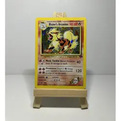 Pokemon Gym Challenge Blaine's Arcanine Holo Rare 90HP 1/132 English 2000 - Image 1
