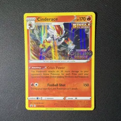 Cinderace - SWSH112 - Pokemon Sword & Shield Promo PreRelease Holo Rare Card NM - Image 1