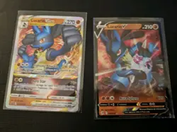 Lucario V 146/264 & Lucario VSTAR SWSH214 Sword & Shield Promo Pokemon TCG LP - Image 1