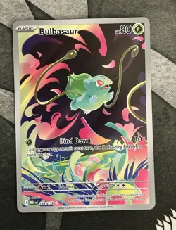 The Pokemon Company Bulbasaur Illustration Rare Holo Full Art ME01 133/132 EN - Image 1