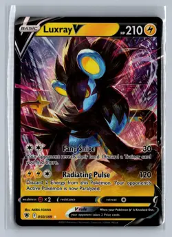 Luxray V 050/189 Holo V Rare Astral Radiance Pokemon NM/M - Image 1