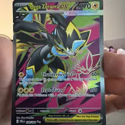 Mega Zeraora EX 098/084 Mega Evolution Pitch Black Full Art Ultra Rare NM - Image 1