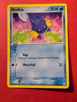2006 Pokemon EX Crystal Guardians #58 Mudkip, C, NF/H, cd5 - Image 1