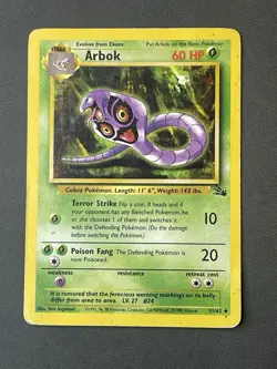 Arbok 31/62 WOTC Base Set Pokemon Card Vintage Wizards Of The Coast 1999 - Image 1