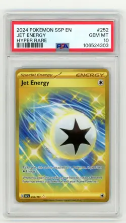 PSA 10 Gem Mint Pokemon Jet Energy Hyper Rare #252/191 - Image 1