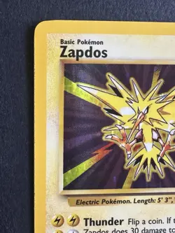 1999 Pokemon Base Set Zapdos 16/102 | Holo Rare Vintage WOTC TCG | NM - Image 4