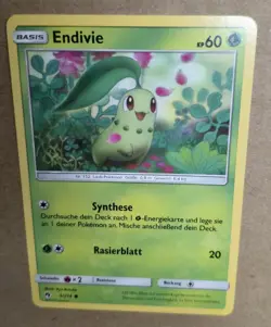 Endivie 5/214 Pokemon Karte TCG Echo des Donners NM Deutsch - Image 1
