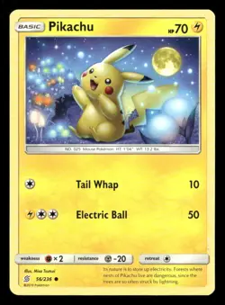 Pikachu 56/236 Unified Minds NM/M Pokemon - Image 1
