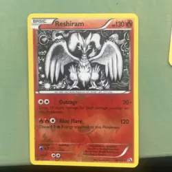 2013 Pokemon Black and White Legendary Treasures Reverse Foil #28 Reshiram - Image 1