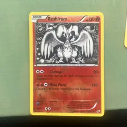 2013 Pokemon Black and White Legendary Treasures Reverse Foil #28 Reshiram - Image 2