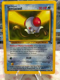 Tentacool 56/62 Pokemon Fossil Set - NM - Image 1