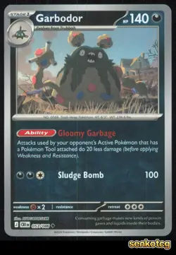 🎴 Garbodor 057/086 Uncommon Reverse Holo ME04: Chaos Rising NM - Image 1