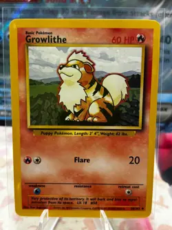Growlithe 28/102 – Pokemon Base Set – LP - Image 1