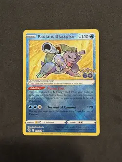 Radiant Blastoise 018/078 Pokemon GO Holo - Image 1