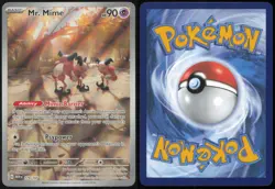 MR. MIME 179/165 ILLUSTRATION RARE 151 POKEMON HOLO NEAR MINT - Image 3