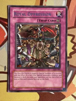 Yu-Gi-Oh! Royal Oppression Legacy of Darkness LOD-091 Trap English Rare - Image 1