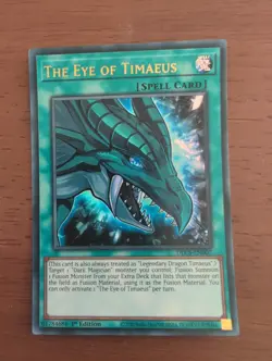 Yu-Gi-Oh! DLCS-EN007 The Eye Of Timaeus (1st Ed.) Ultra Rare - Image 1