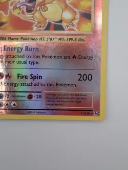 Pokemon TCG Charizard Evolutions Reverse Holo Card 11/108 NM Condition - Image 5