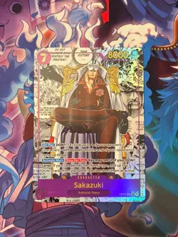 One Piece TCG Manga Rare OP16-065 Sakazuki - Image 1