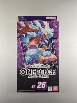 One Piece TCG: Purple/Black Monkey D. Luffy Starter Deck ST-26 Sealed English - Image 1