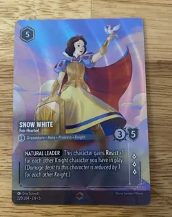 Snow White - Fair-Hearted - Enchanted - Shimmering Skies Disney Lorcana #220/204 - Image 1