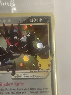 2021 Pokemon Celebrations Greninja Gold Star SWSH144 Black Star Promo - Sealed - Image 3