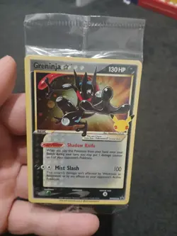 Greninja Gold Star SWSH144 Pokemon Celebrations SEALED ETB Promo NM/M - Image 1