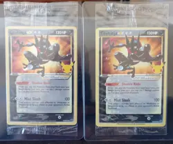 Pokemon TCG - 2 x Greninja Gold Star promo - SWSH144 SEALED Celebrations 25th nm - Image 1