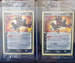 Pokemon TCG - 2 x Greninja Gold Star promo - SWSH144 SEALED Celebrations 25th nm - Image 2