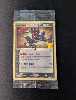 SEALED Greninja Gold Star SWSH144 Pokemon 25th Anniversary Celebrations Promo - Image 1