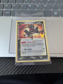 Pokemon Greninja TCG Gold Star Holo Card SWSH144 25th Celebrations Promo, Sealed - Image 1